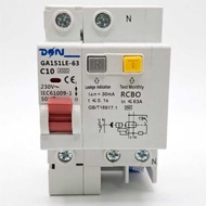 RCBO-63 1P+N ELCB Anti-Leak Current Protection 10A 16A 20A 25A 32A 40A 63A