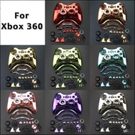 Chrome Housing Shell Case Cover for Xbox 360 Wireless Controller Shell Case Bumper Thumbsticks Buttons Game for Xbox 360