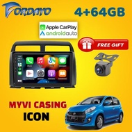 Fordayo Myvi Icon10" Android Player 4+64GB PNP CarPlay Android Auto