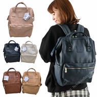 Nekokissbag Anello แท้100% PU Remodel leather Backpack กระเป๋าเป้ สะพายหลัง รุ่นหนัง พียู Brown One