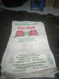 karung bekas gula rose bran 50kg 10 pcs