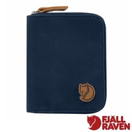 [Fjallraven Little Fox] Splashproof Wallet Zip Short Coin Purse Leather Bag Arctic Fox Navy Blue 242