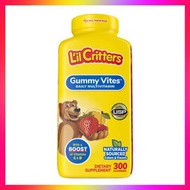 L'il Critters - (300粒!) 熊寶寶 綜合維他命兒童營養軟糖 補腦增高護眼健康好味超值裝 美國銷量第一 新舊包裝隨機發貨 (效期:02/2027*)