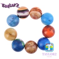 ATAYLOR Moon Star Ball Colorful Elastic Ball Toy for Children Educational Toy 6.3cm Printing Star Ba