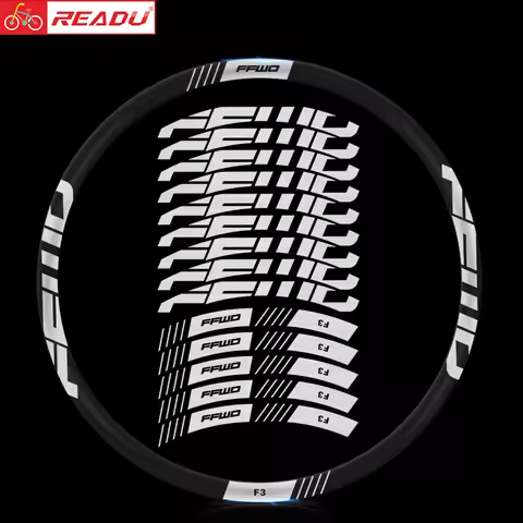 READU Road Bike 2021 FFWD F3D RIM Sticker Bicycle Wheel Set Stickers Personalized Decoration Waterpr
