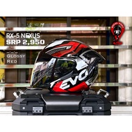 EVO RX-5 NEXUS (GLOSSY RED) HALF FACE HELMET