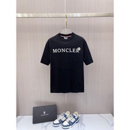 2026 Moncler/Monkou T-shirt bercorak, uniseks lengan pendek, T-shirt kasual, baju lengan pendek, baj