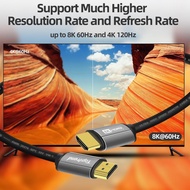 Toptrend 4K 8K Hdmi Cable 1M 2M 4M Cl3 Rated 18Gpbs High Speed Hdmi 2.0 2.1 Cable Supports 1080P, 3D