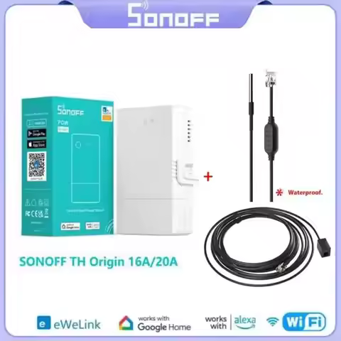 SONOFF TH Origin WIFI Switch Smart Home Controller Temperature Humidity Monitor Switch 20A Max TH10/