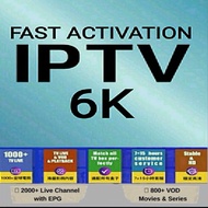 IPTV6K IPTV 6K Malaysia / 1 BULAN/ 3 BULAN / 6 BULAN Iptv6k ANDROID, iptv6k SMART TV Iptv6K Lifetime iptv 6k iptv8k