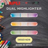 [SG] APLI Mini Dual Highlighter [Evergreen Stationary] [Evergreen Stationery]