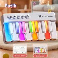 Jojotoy Mini Piano Anak 15 Keys Piano Keyboard Portable Piano Elektronik Mainan Musik Bayi Dengan La