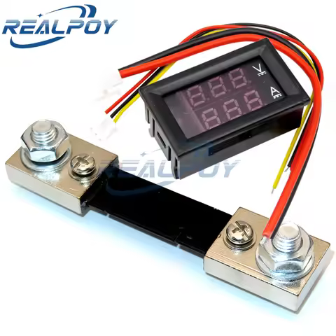 Mini 0.28" Dual LED Display Voltmeter Ammeter DC 0-100V 100A Panel Amp Volt Voltage Current Tester w