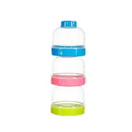 3 Layer Milk Powder Container / 3 Compartment Storage Container