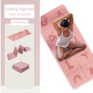 GYMPRO 183*61CM TPE Foldable Yoga Mat 4MM 6MM Thick Yoga Bag ,Non Slip Yoga Mat Easy To Carry Foldab