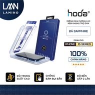 HODA tempered glass made of premium scratch-resistant Sapphire with adhesive frame for iPhone 15 Ser