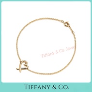 Tiffany Paloma Picasso® Loving Heart  Bangle Bracelet, In Sterling Silver, Yellow/White Goldทิฟฟานี่