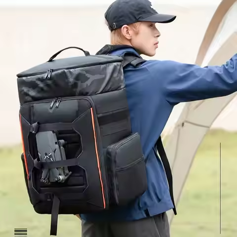 33L FPV RC Racing Drone Backpack, Outdoor Travel Waterproof Camera Photography Bag, Large Capacity T