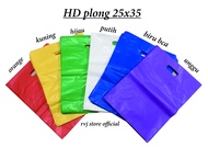 plastik hd plong polos 25x35 100pcs