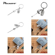 [Phenovo] Fencing Keychain, Souvenir Pendant, Party Gift, Sports Key Ring, Backpack Charm, Adult Ath