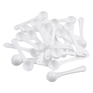 activespace.sg❤️50pcs 1g White Plastic Measuring Spoon Gram Scoop Food Baking Medicine Powder