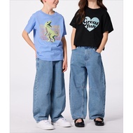 PO japan- Leg Barrel Jeans for Kids GU