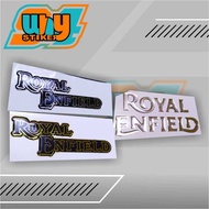 Royal Enfield Logo Embossed Stickers, Royal Enfield Motorcycle Embossed Stickers