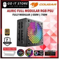 Cougar AURIC 650W | 750W 80 Plus Gold Full Modular ARGB Power Supply