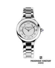 Frederique Constant นาฬิกาข้อมือผู้หญิง Quartz FC-200WHD1ER36B Classics Diamonds Delight Ladies Watch