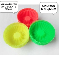 12 pcs KH Mold PUTU AYU plastic cake Mold safe steamed & microwave FOOD GRADE agar Mold/