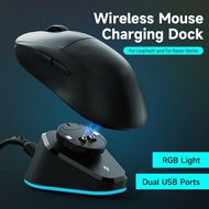 Chuột không dây sạc cho Logitech G Pro x G502 x superlight sạc cho Razer DeathAdder V2 Pro cho Naga