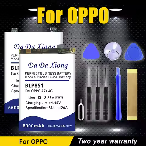 New Battery For OPPO Realme 7 8i C17 V3 GT NEO Find X2 A74 A76 F11 K7X Reno 6 7Z Pro Plus OnePlus AC
