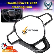 Honda Civic FE 2022 11th gen 2022 Steering Wheel Panel Frame Cover Trim - Carbon Civic FE 2022 accessories