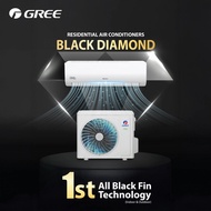 GREE AIRCOND INVERTER R32 1.0HP/1.5HP BLACK DIAMOND SERIES 4/5 STAR
