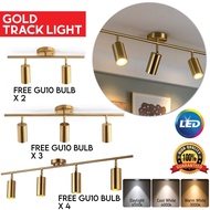 Gold Track Light Ceiling Light with GU10 Bulb Free Bulb