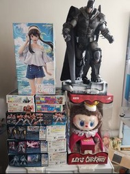 Labubu, Gundam Models, Batman