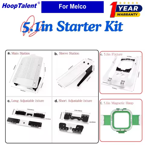 HoopTalent Hoop Master Hooping station Start kit Mighty Hoop for Melco Amaya Bravo XT/XTS EMT16X EMT