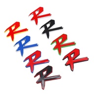 1 x Metal R Logo Car Auto Motorcycle Sticker Badge Decal R Logo Emblem Sticker