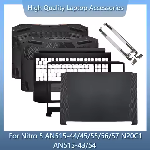 New Laptop For Acer Nitro 5 AN515-43/54 AN515-44/45/55/56/57 N20C1 LCD Back Cover/Front Bezel/Hinges