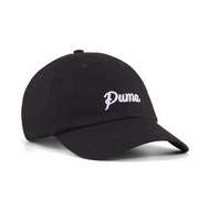 [One Size/Black] Essentials Script Dad Cap in Black by PUMA