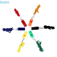 LACYES Whistle Hot sale Plastic Professional With Lanyard Sports Competitions Basketball Whistle Football Cheerleading Tool