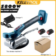 Mesin Pasang Keramik Otomatis Cordless Lantai Getar Keramik Penjahit Perataan Ubin Penggetar Ubin Li