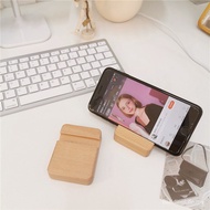 ins wooden phone holder small portable phone holder lazy phone holder mobile phone holder log phone 