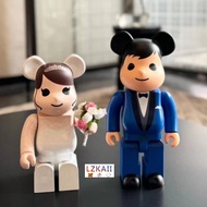 Be@rbrick - WEDDING 4 Gear Joint 400% 28 cm Bearbrick ABS Collection Gift Anime Action Figures