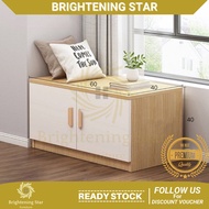 Window Cabinet 60 cm & 90 cm 2 Door Cabinet with seat / Window Cabinet / balcony Kabinet / Shoe Cabi