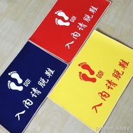 ▲Sila tanggalkan kasut anda ketika memasuki karpet, tikar lantai kreatif, anti-slip penyerap yang di