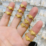 10k saudi gold heart ring-700