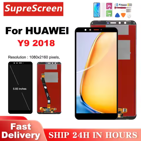 LCD For Huawei Y9 2018 FLA-L22 LX2 LX3 FLA-LX1 LCD Touch Screen Digitizer Display For Huawei Y9 2018