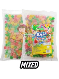 1kg Hepin Gummy Candy Mix Fruit Flavor Animated & Food Design (HALAL)