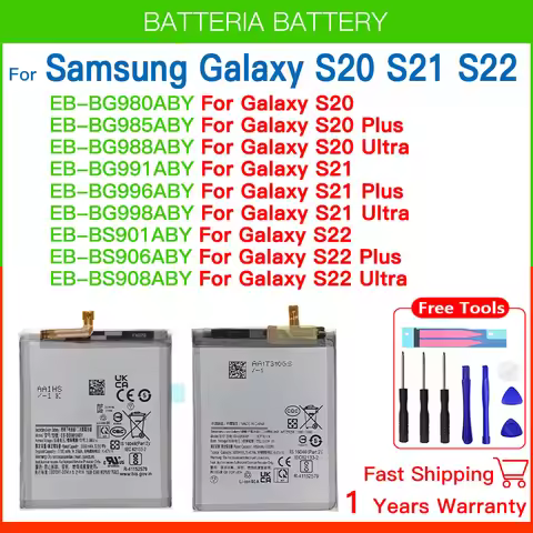 Brand New Replacement Battery For Samsung Galaxy S20/S20 Plus/S20 Ultra/S21/S21 Plus/S21 Ultra/S22/S
